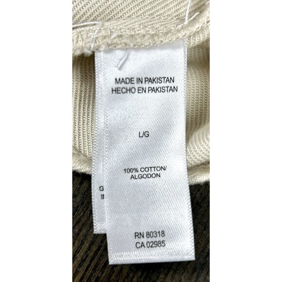 New Lucky Brand Shacket Shirt Jacket Large Oatmeal Button Up Long Sleeve NWT - Picture 8 of 15